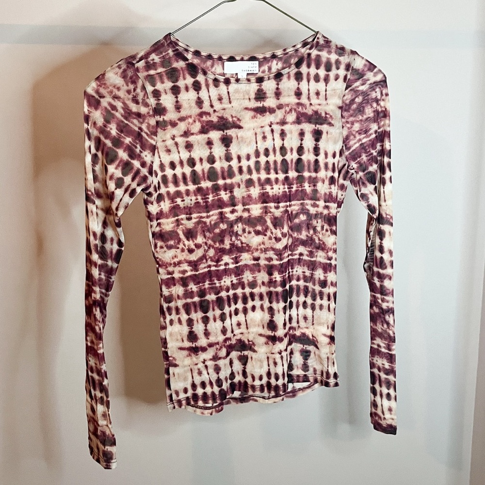 Sheer Long Sleeve Shirt
